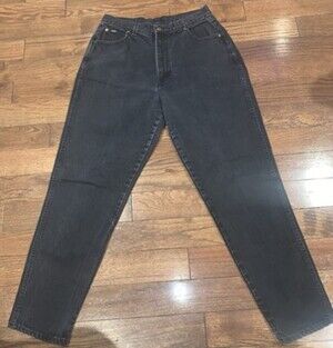 Chic Women's High Rise Jeans - Black Fit More Like A 14